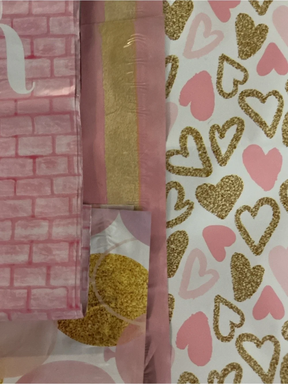 Polymailers shipping bundle size 10 X 13 lot of 10 and Thank you stickers